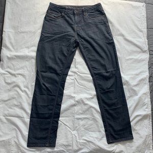 SOLD - Prana Bridger jean dark denim -- organic cotton blend with stretch
